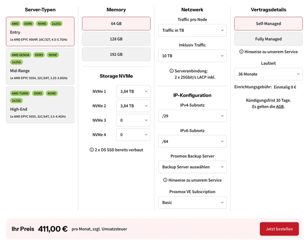 partimus gmbh proxmox server mieten 2