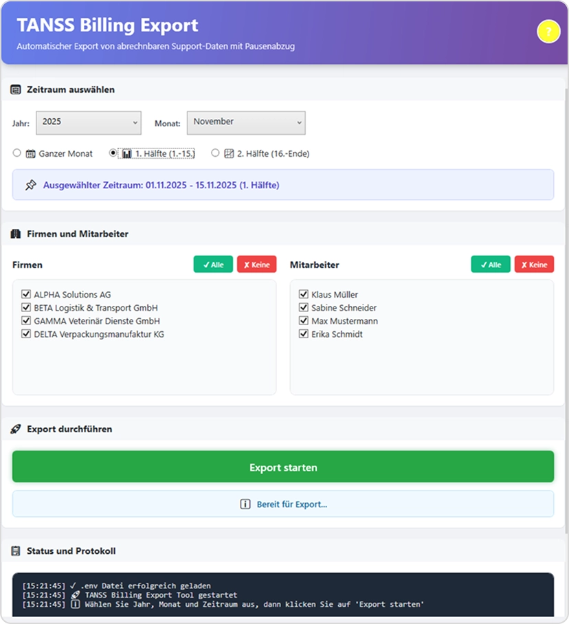 partimus gmbh tanss stundenexport tool 3